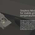 RTG Grill Jakarta Modulating burner for stabile grill temperatures